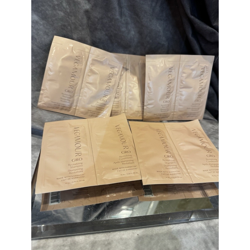 VEGAMOUR Travel Lot  Shampoo & Conditioner, Leave In conditioner,  Set Of‎ 4